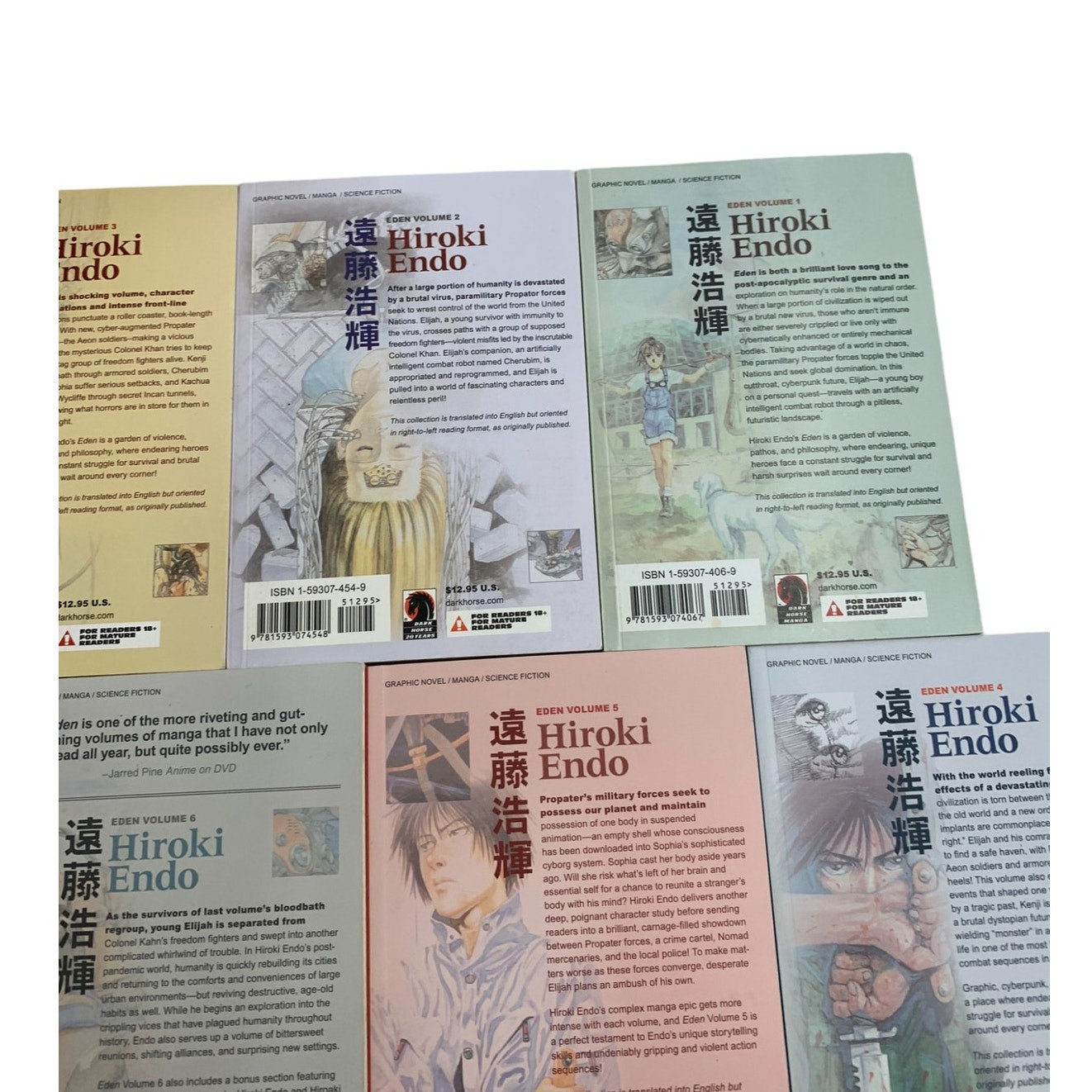 Eden Its an Endless World! Manga English Vol. 1-7 Hiroki Endo