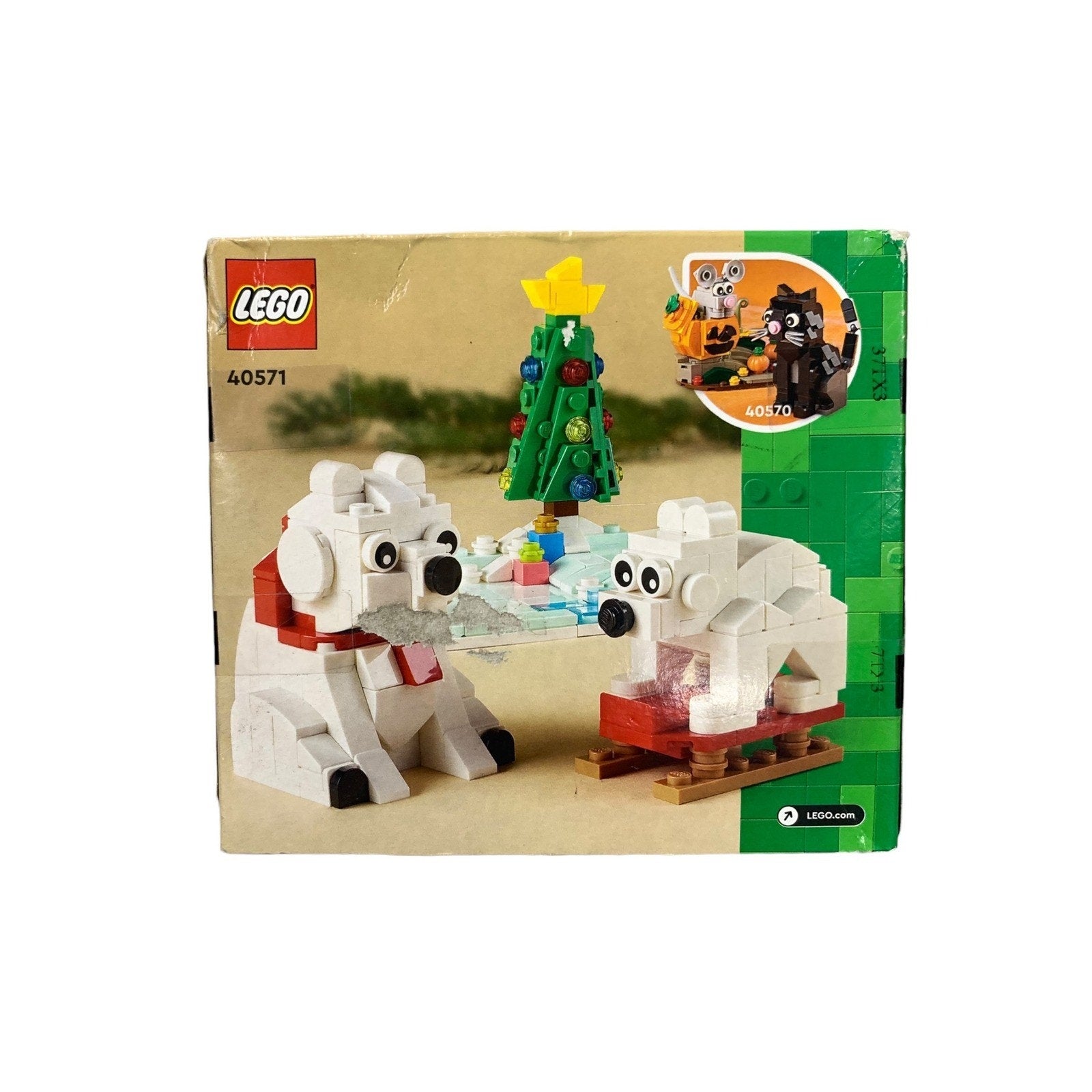 LEGO 40571 Wintertime Polar Bears Seasonal Christmas Building Set 312 Pcs