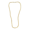 14K Yellow Gold Rope Chain Necklace 25.8g Lobster Clasp High Polish Unisex 20"