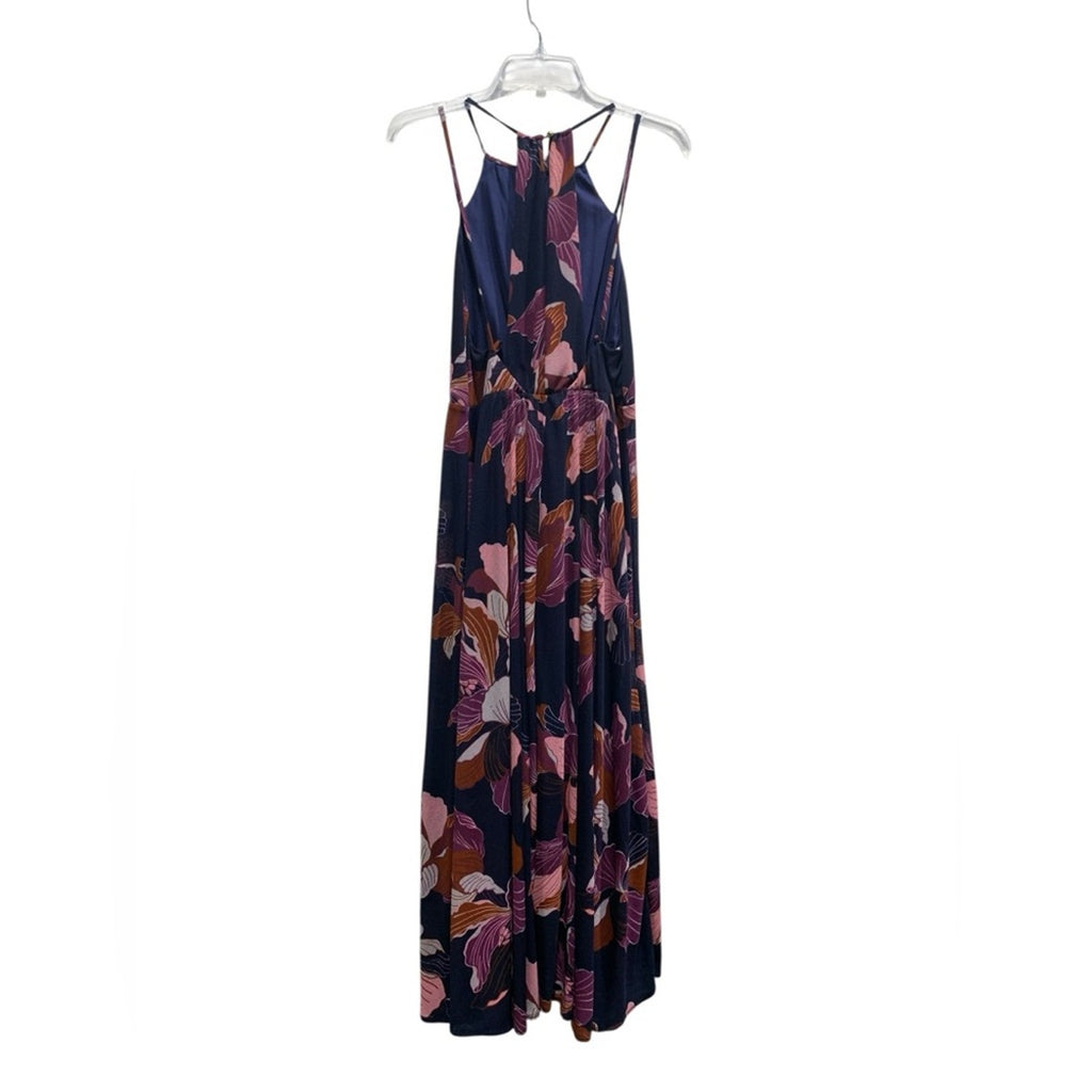NWT Anthropologie Tiered Halter Maxi Dress size SMALL strappy flowy sleeveless