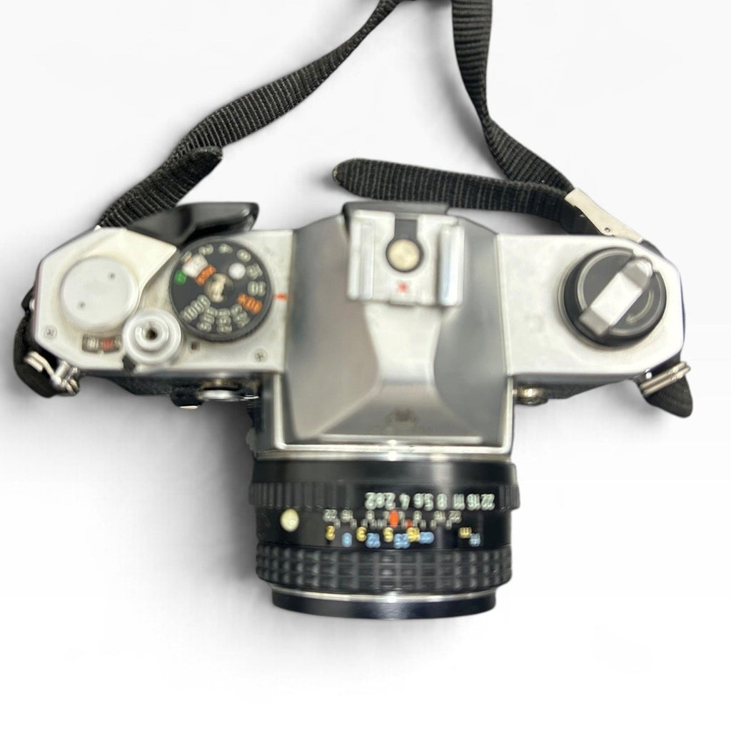 Tested Pentax MX 35mm SLR Film Camera SMC Pentax-M 50mm f/2 Lens Vivitar Flash