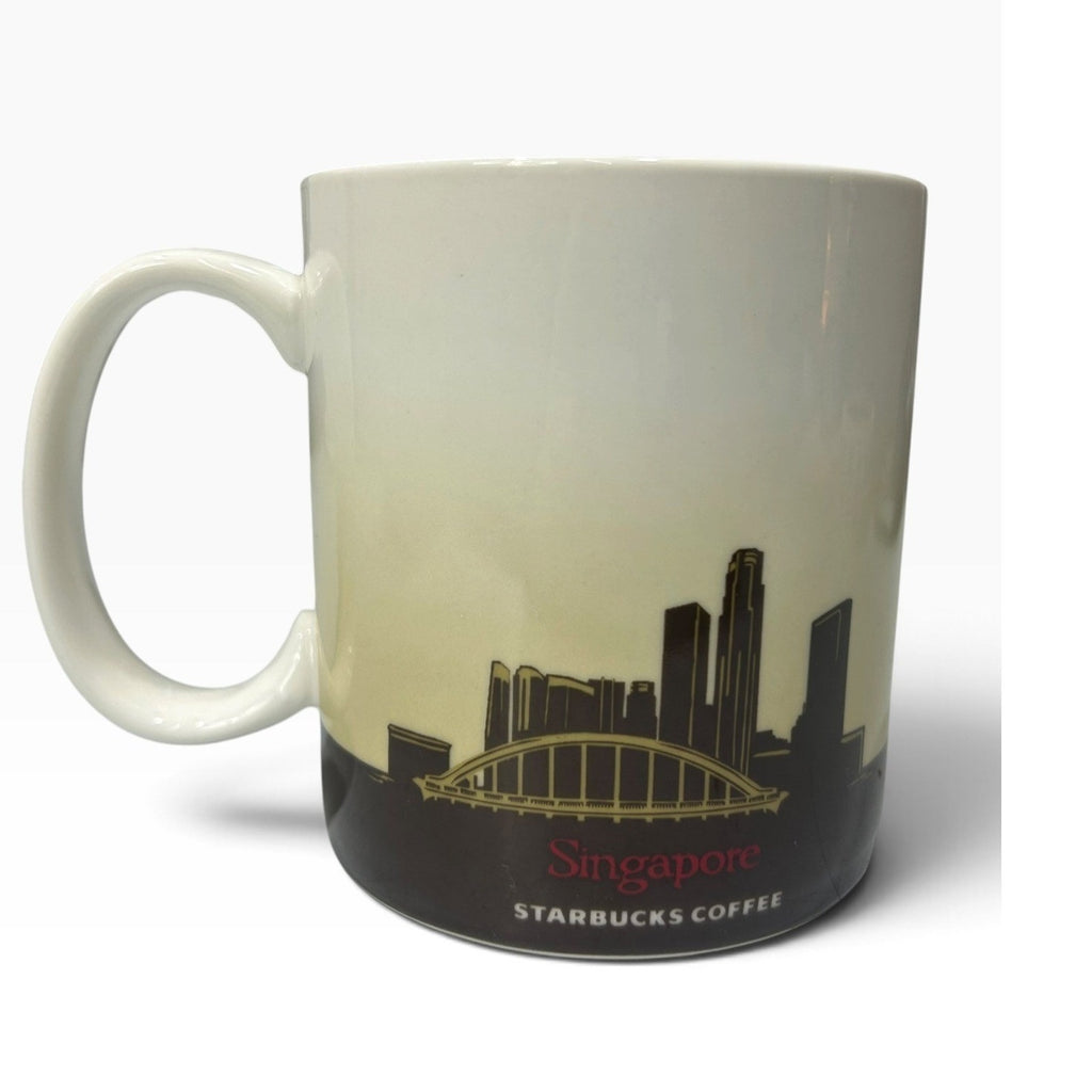 Starbucks Global Icon Series Singapore Mug 2010 Merlion Skyline 16oz Ceramic Cup