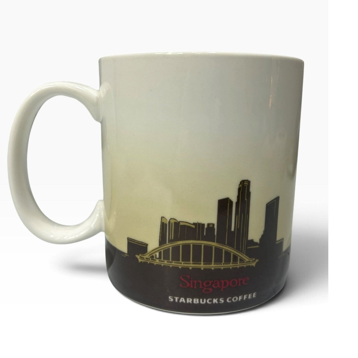 Starbucks Global Icon Series Singapore Mug 2010 Merlion Skyline 16oz Ceramic Cup