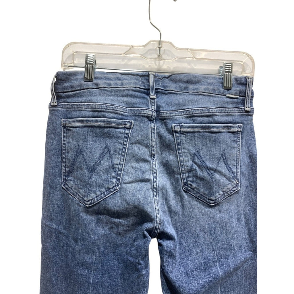 MOTHER Jeans THE LOOKER ANKLE Blue Denim Women's Size 28