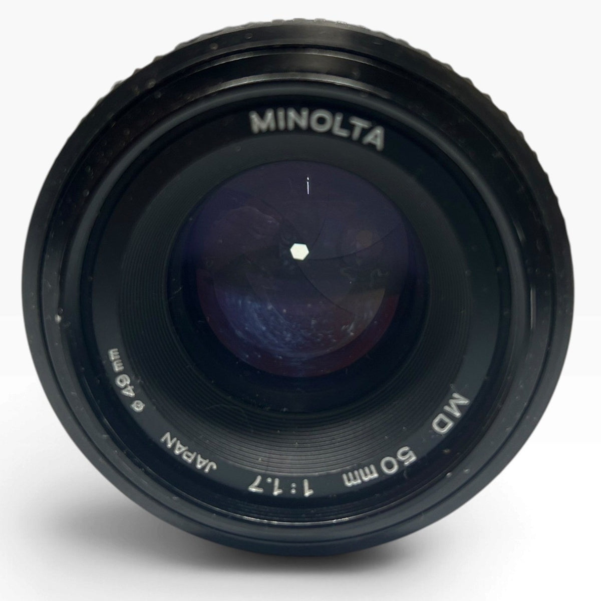 Minolta MD 50mm 1:1.7 Manual Focus Prime Lens Japan 49mm Filter 7139055 Vintage