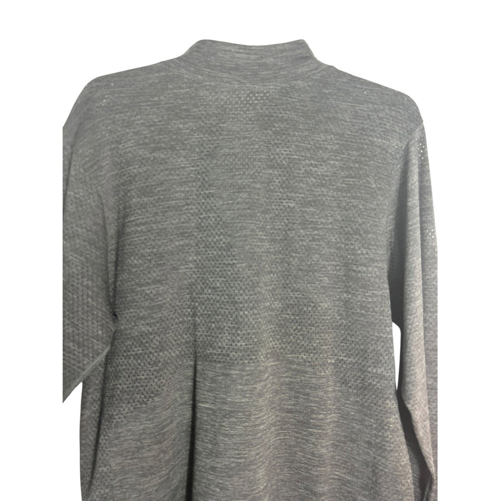 Lululemon Metal Vent Tech Half Zip Pullover Mens Medium Gray Heather Long Sleeve
