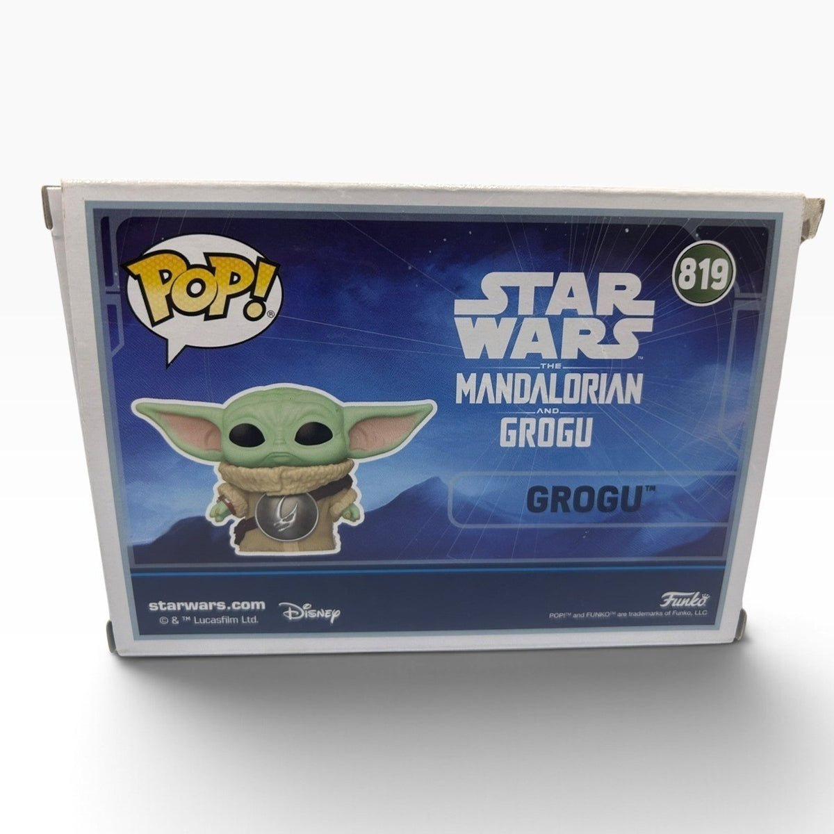 Funko Pop Star Wars The Mandalorian Heavy Infantry 348 and Grogu 819 Lot