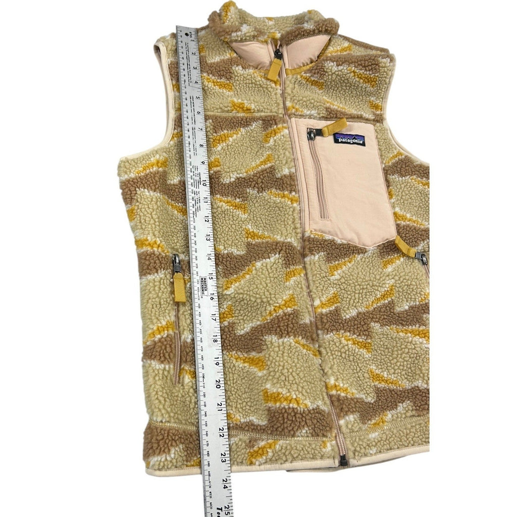 Patagonia Womens Classic Retro-X Fleece Vest Take Root Natural 23083 Small gorp