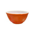 Vintage Pyrex Orange Milk Glass Mixing Bowl Round Mid Century Modern USA