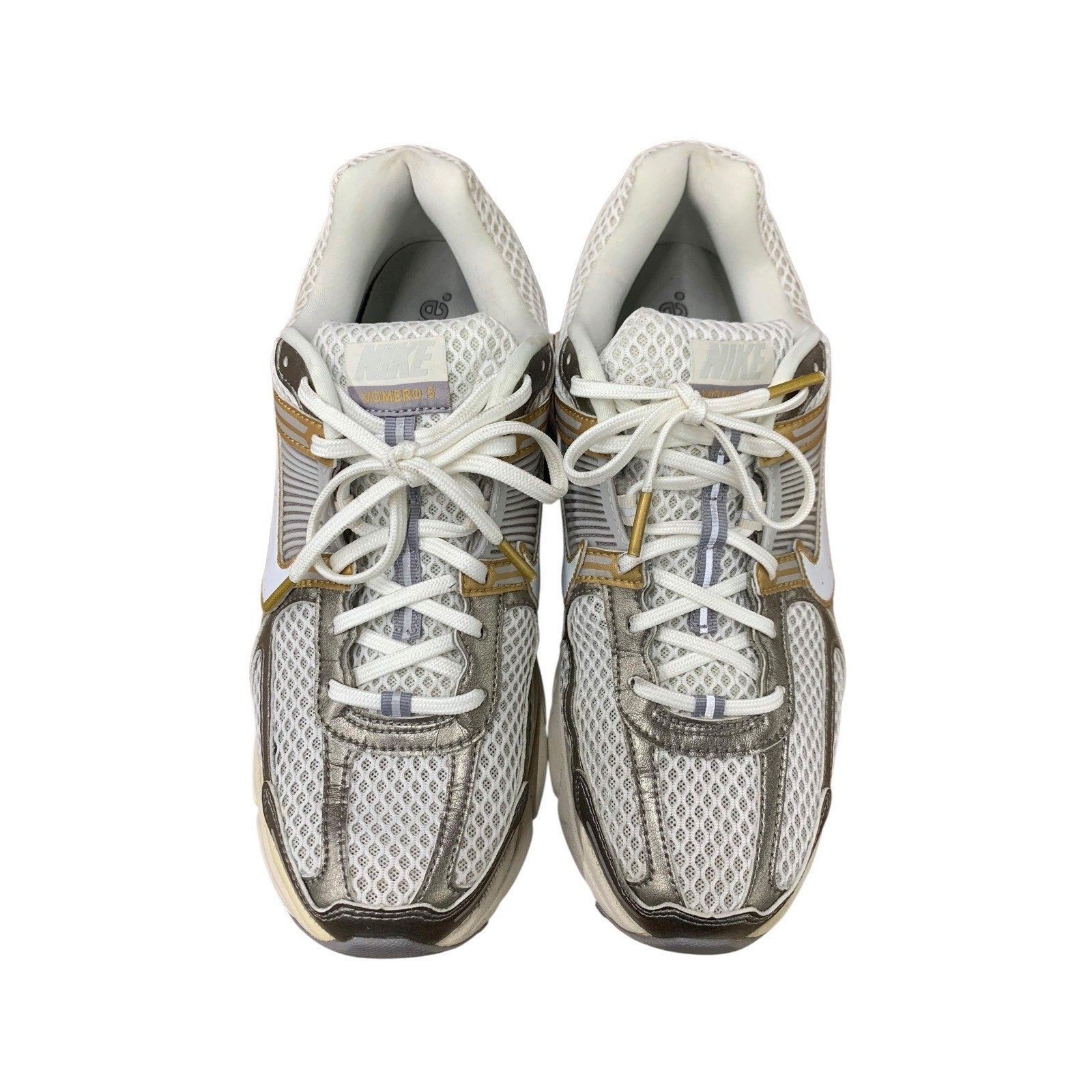Nike Air Zoom Vomero 5 Running Sneakers Platinum Tinit Metallic Gold Men's 11.5