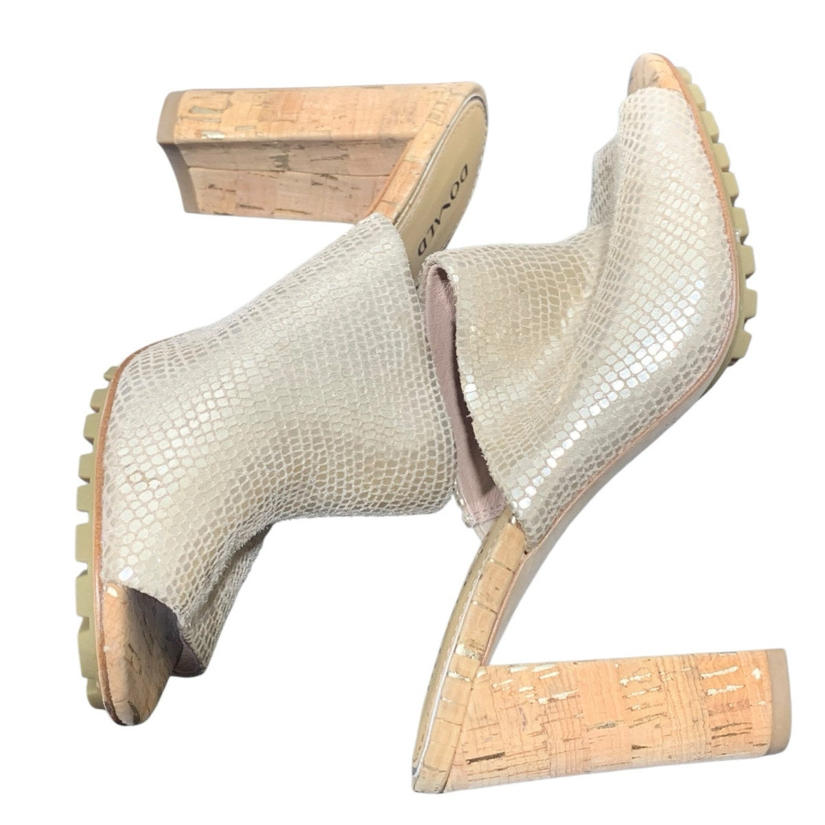 Donald Pliner Sukari-PM Slide Sandal Pebble Metalic Platino HEEL