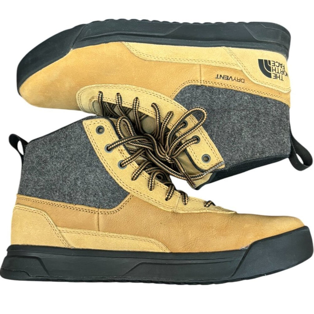 The North Face Men's Larimer Mid Waterproof Shoes Tan SZ 7.5