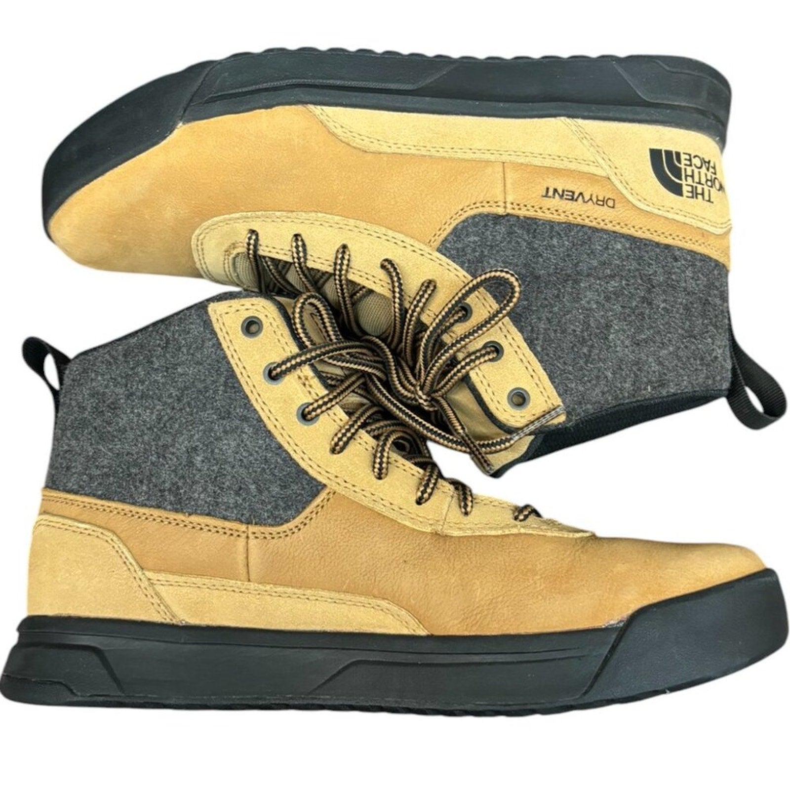 The North Face Men's Larimer Mid Waterproof Shoes Tan SZ 7.5