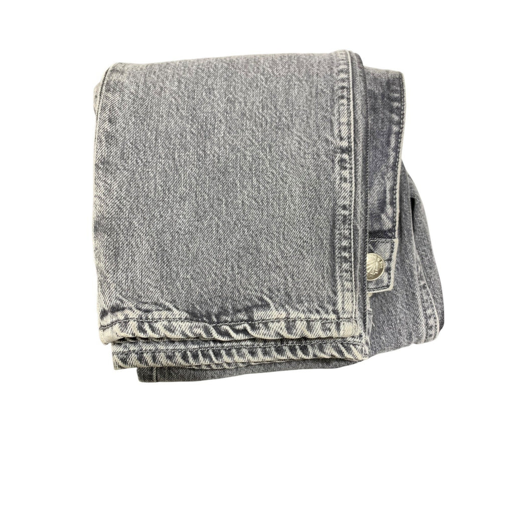 Rag & Bone Nina High-Rise Ankle Cigarette Jeans Colby Grey Acid Wash 25