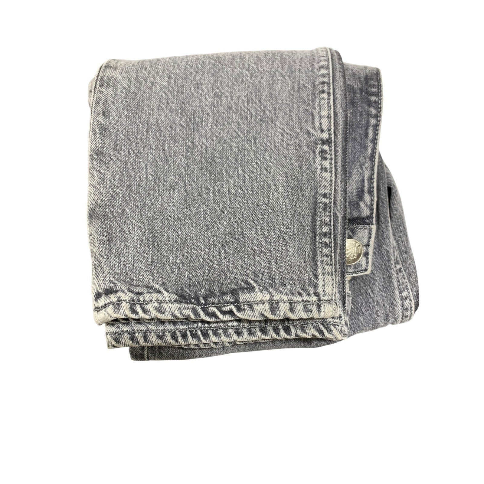Rag & Bone Nina High-Rise Ankle Cigarette Jeans Colby Grey Acid Wash 25