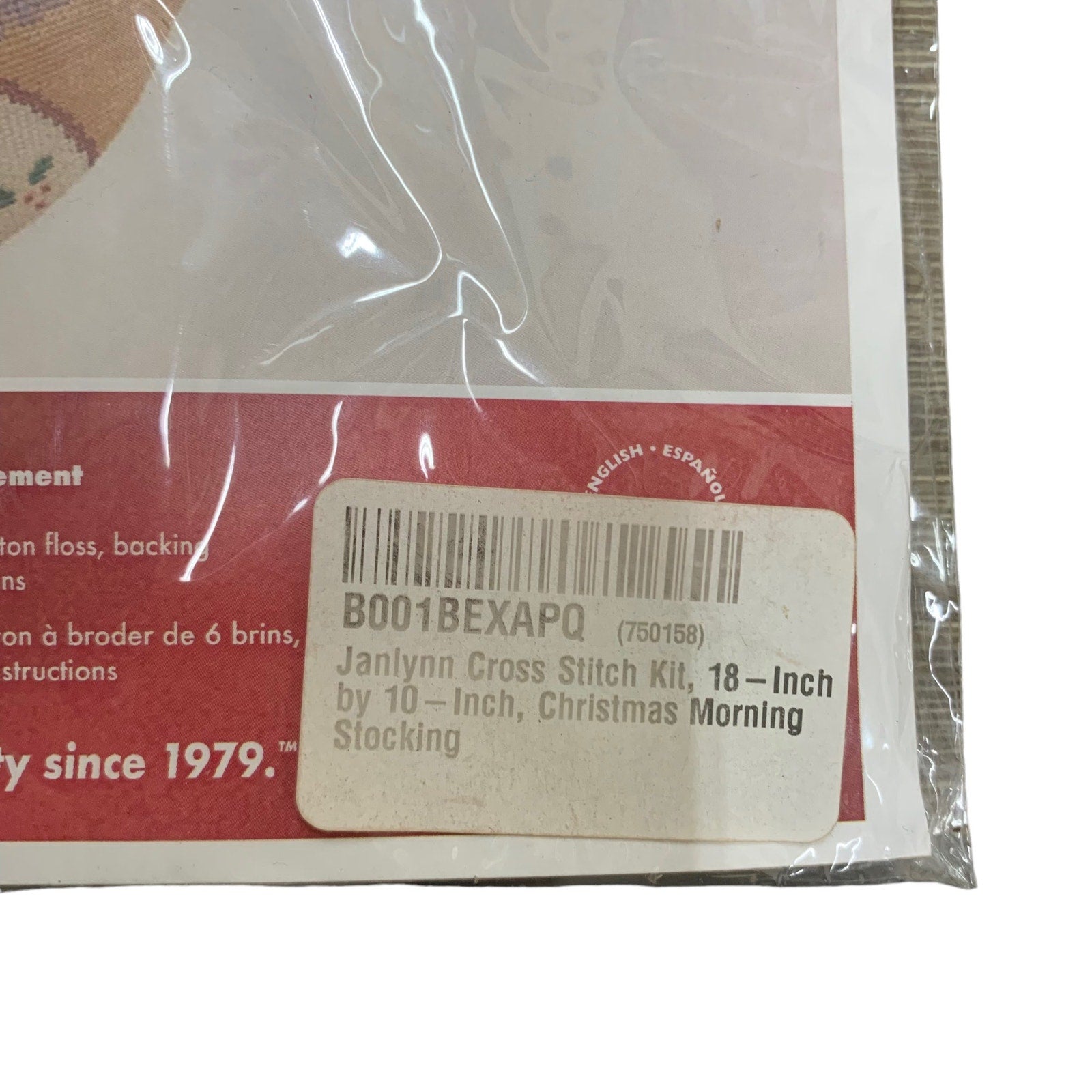 Janlynn Cross Stitch Kit 18 Inch Christmas Morning Stocking Sophie Design