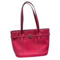 Dooney & Bourke Pink Pebbled Leather Tote Bag Shoulder Purse Gold Hardware