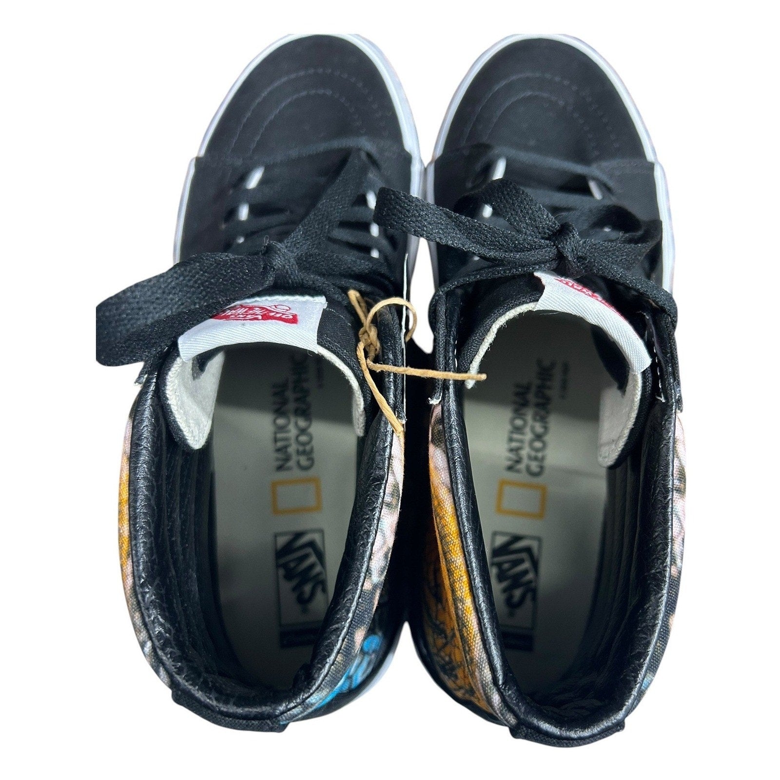 Vans Sk8-Hi National Geographic Lizard Black Mens 12 High Top Sneakers