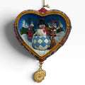 Jim Shore 2011 Holly Jolly Snowman Heartwood Creek Heart Ornament 4022934