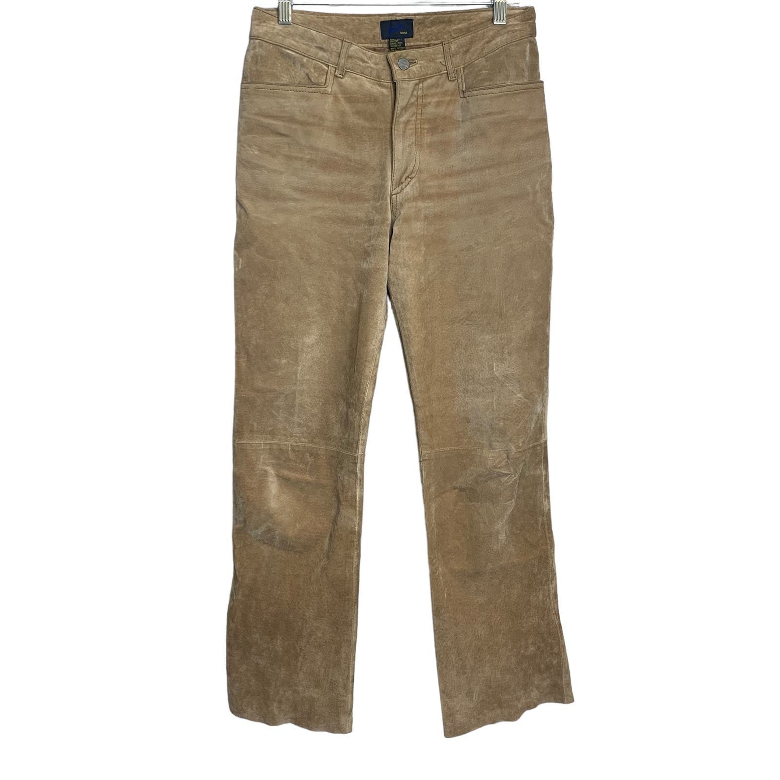 90's Jou Jou Skins 100%  Suede Leather Pants SZ 7/8