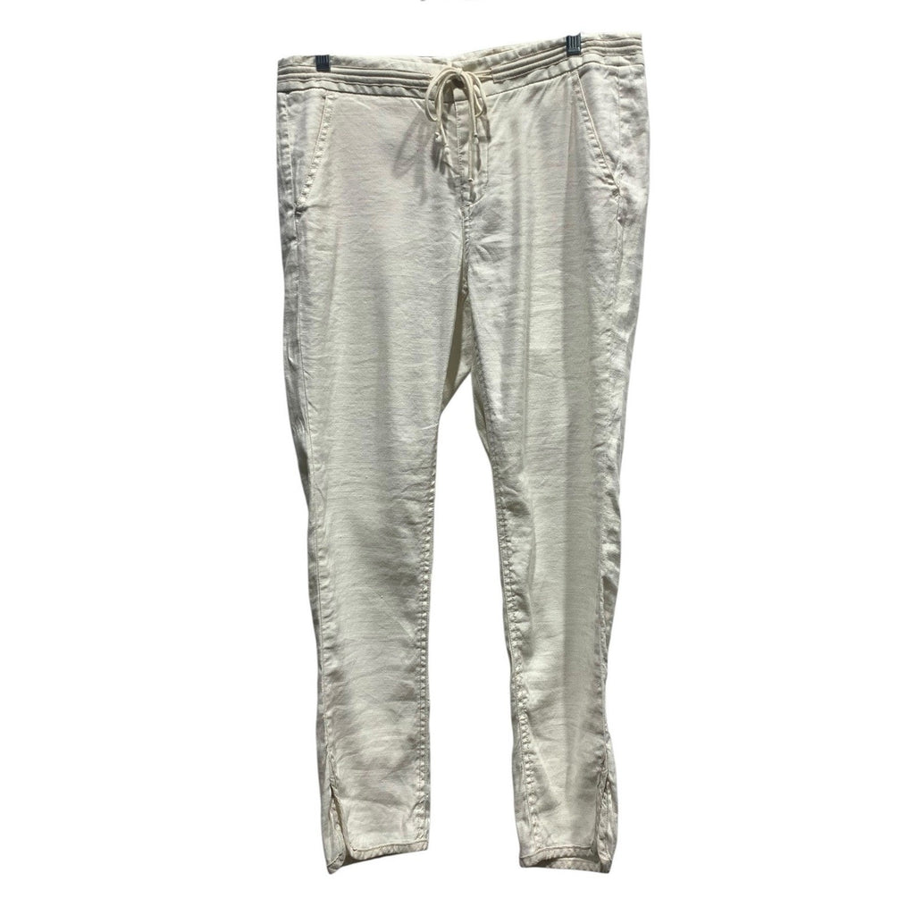 Pilcro and the Letterpress No 29 Cream Drawstring Tapered Pants Womens Size 29