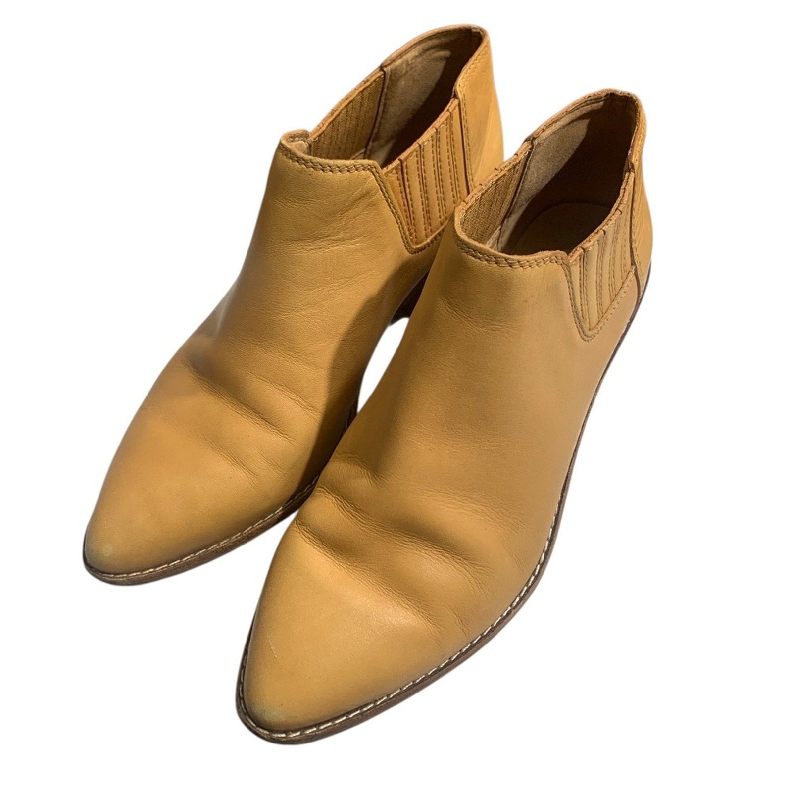Madewell The Myles Ankle Boot Desert Camel SZ 6 bootie brown tan women cowboy