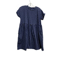Vineyard Vines Girls Dress Size M (10-12) Blue White Polka Dot Short Sleeve