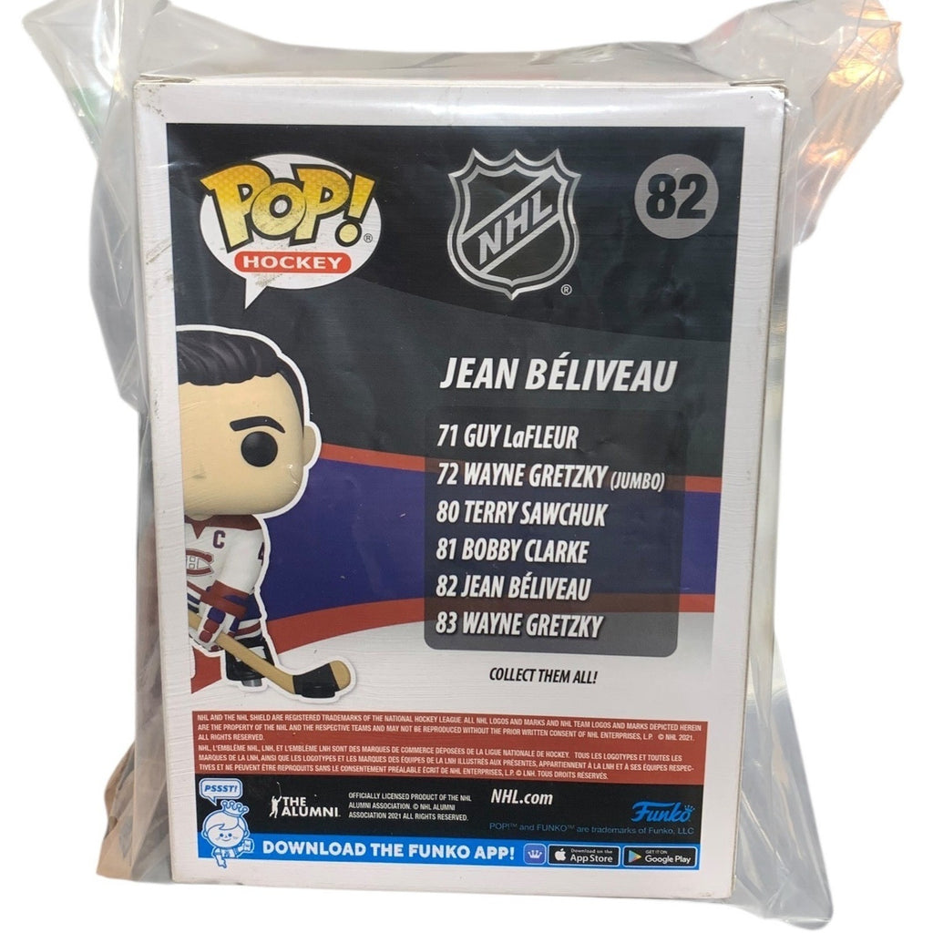 Funko Pop Hockey Jean Beliveau 82 Montreal Canadiens NHL Alumni Vinyl Figure