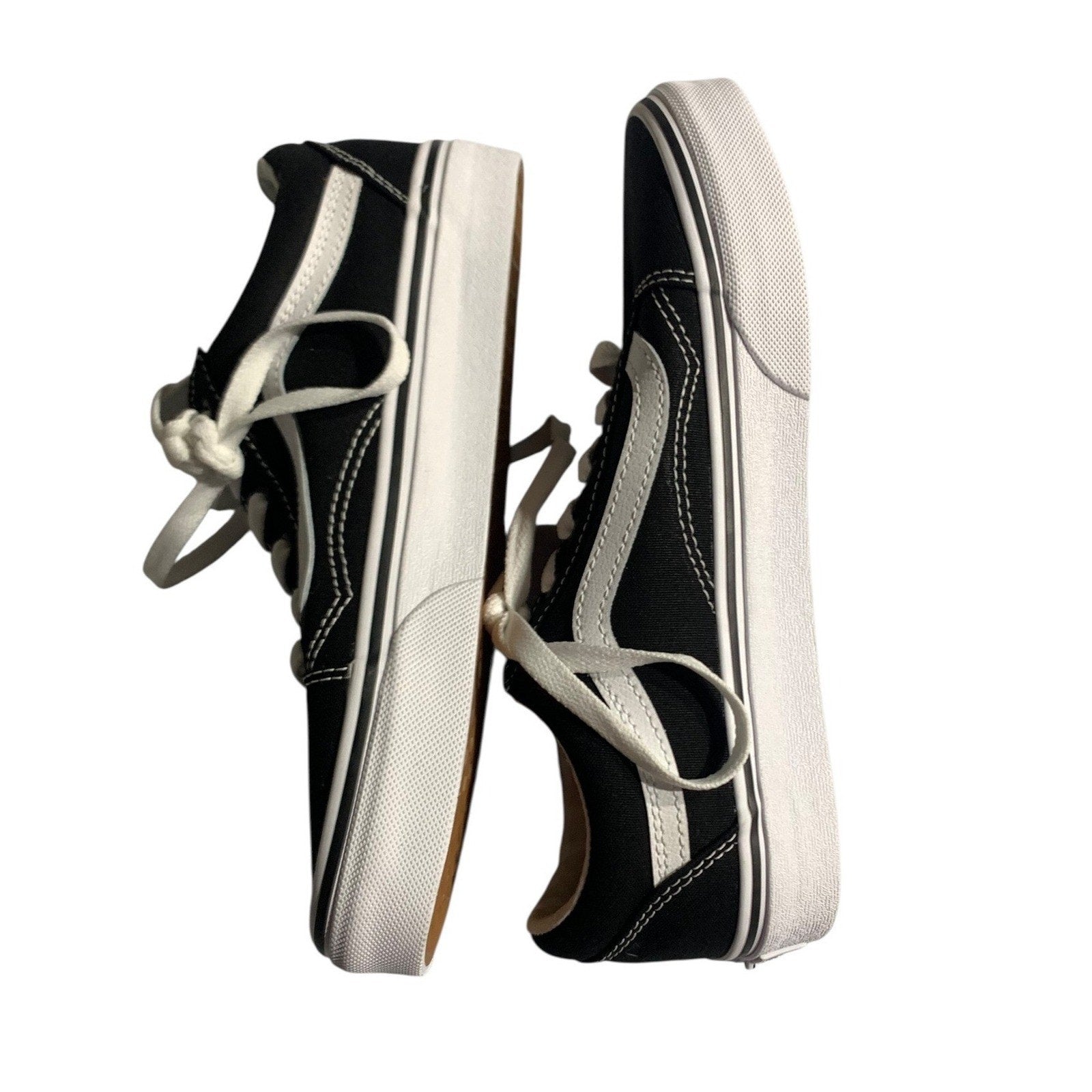 Vans Old Skool Black White Low Top Sneakers Mens 5.5 Womens 7 VN000D3HY28