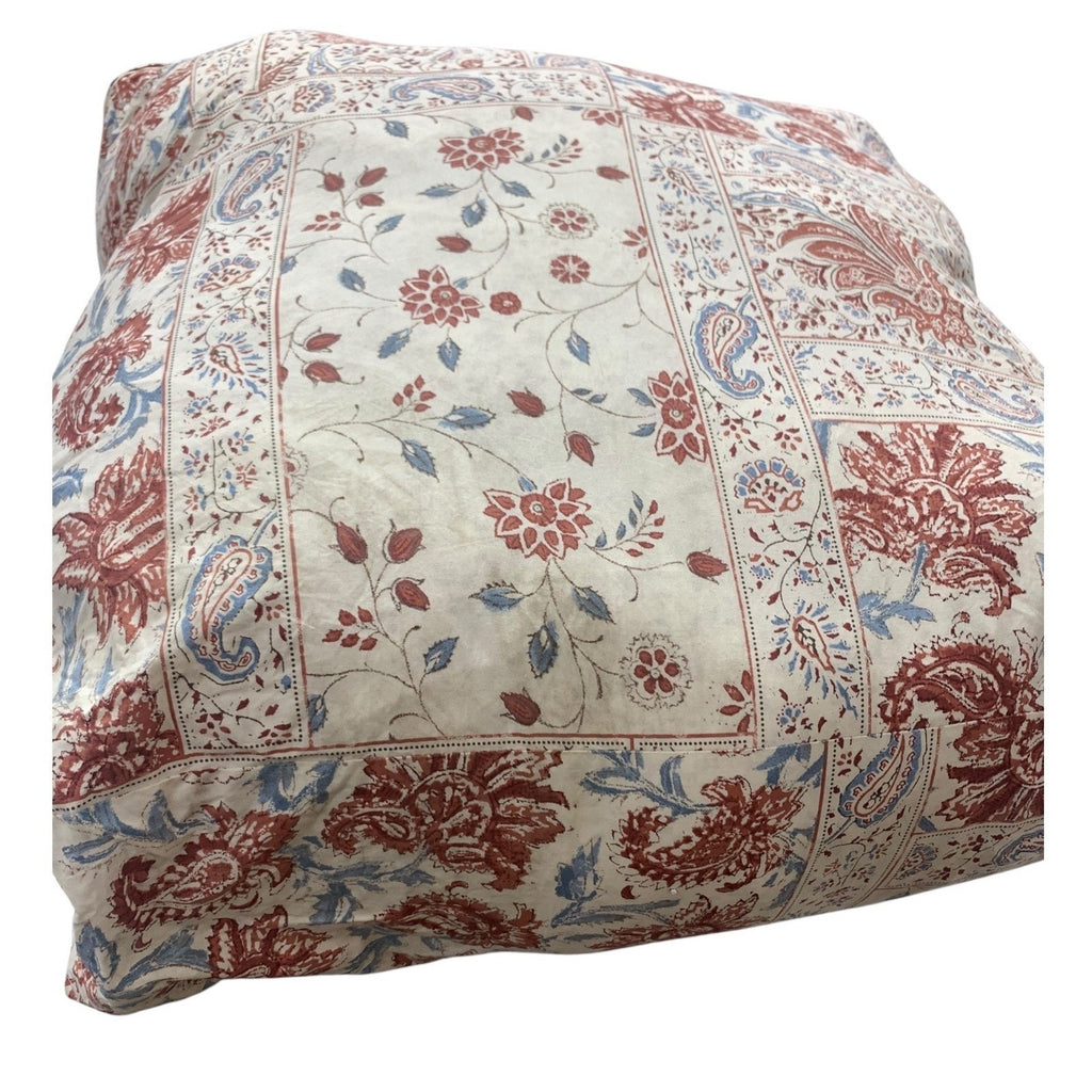 Ralph Lauren Home Katie Full Queen Comforter Set Cream Red Paisley Patchwork