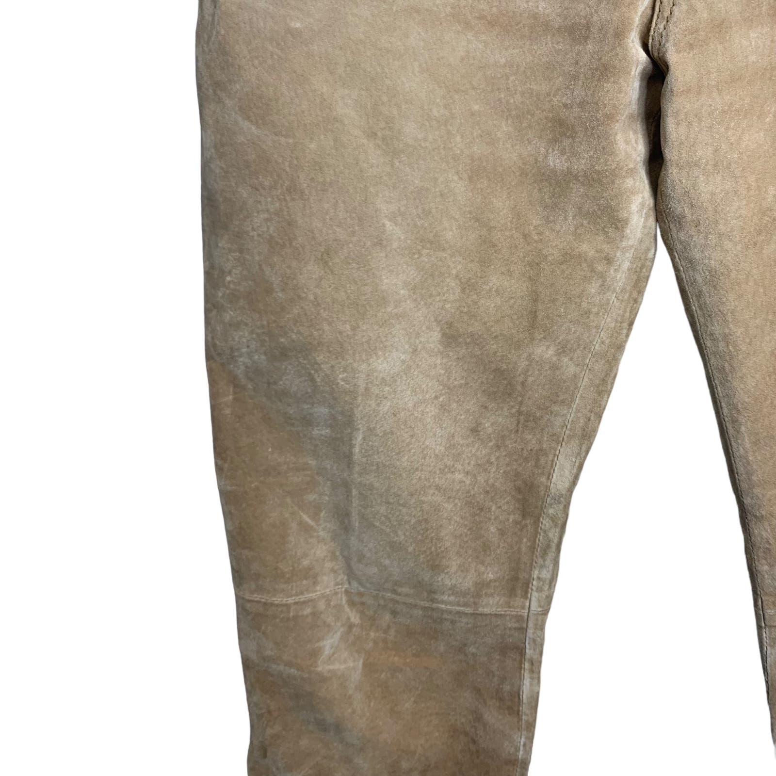 90's Jou Jou Skins 100%  Suede Leather Pants SZ 7/8