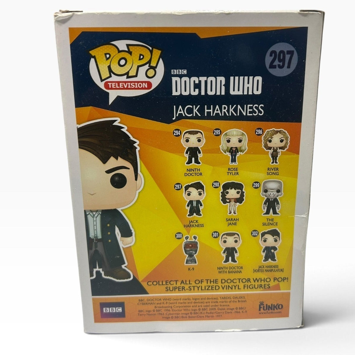 Funko Pop Doctor Who Jack Harkness 297 Vinyl Figure BBC Television Series