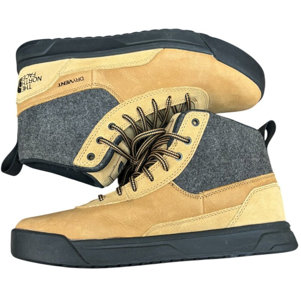 The North Face Men's Larimer Mid Waterproof Shoes Tan SZ 7.5