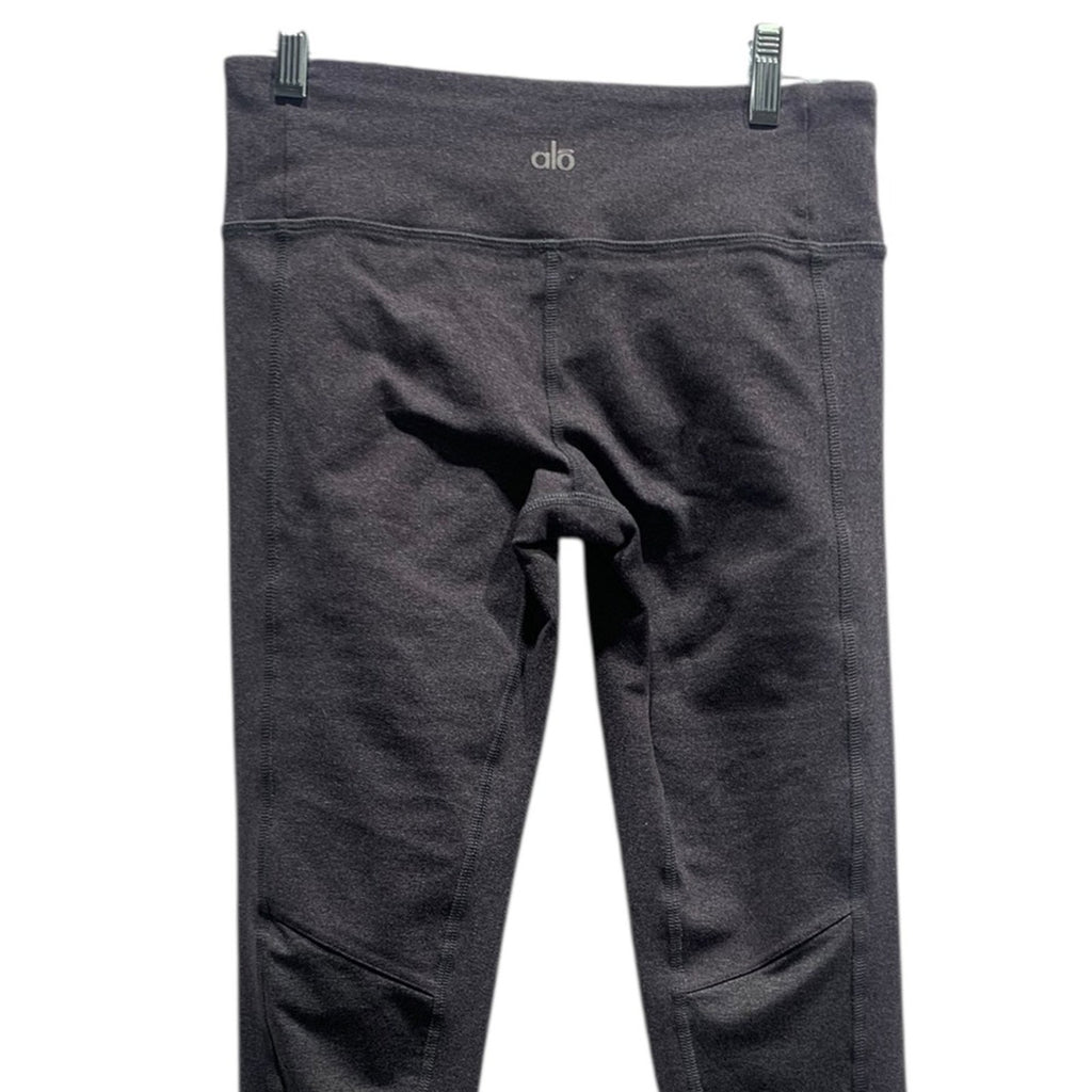 Alo Yoga Moto Leggings Black Heathered Women's Size Small