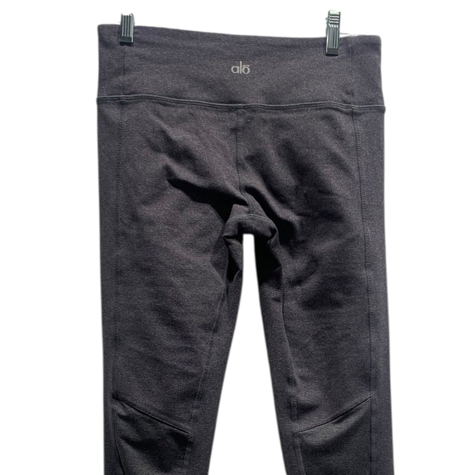 Alo Yoga Moto Leggings Black Heathered Women's Size Small
