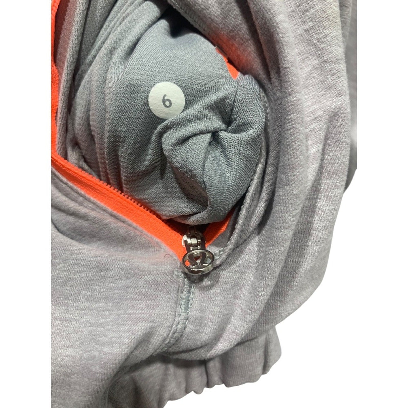 Lululemon Forthright 1/2 Zip Grey Heathered Long Sleeve Pullover Size 6