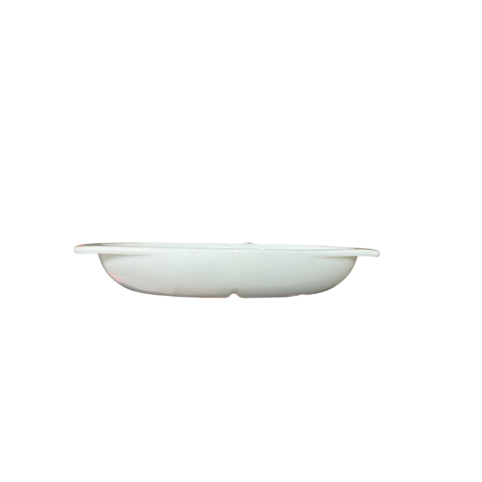 Pyrex 1063 White Milk Glass Divided Oval Serving Dish 1.5 Qt Vintage USA Made