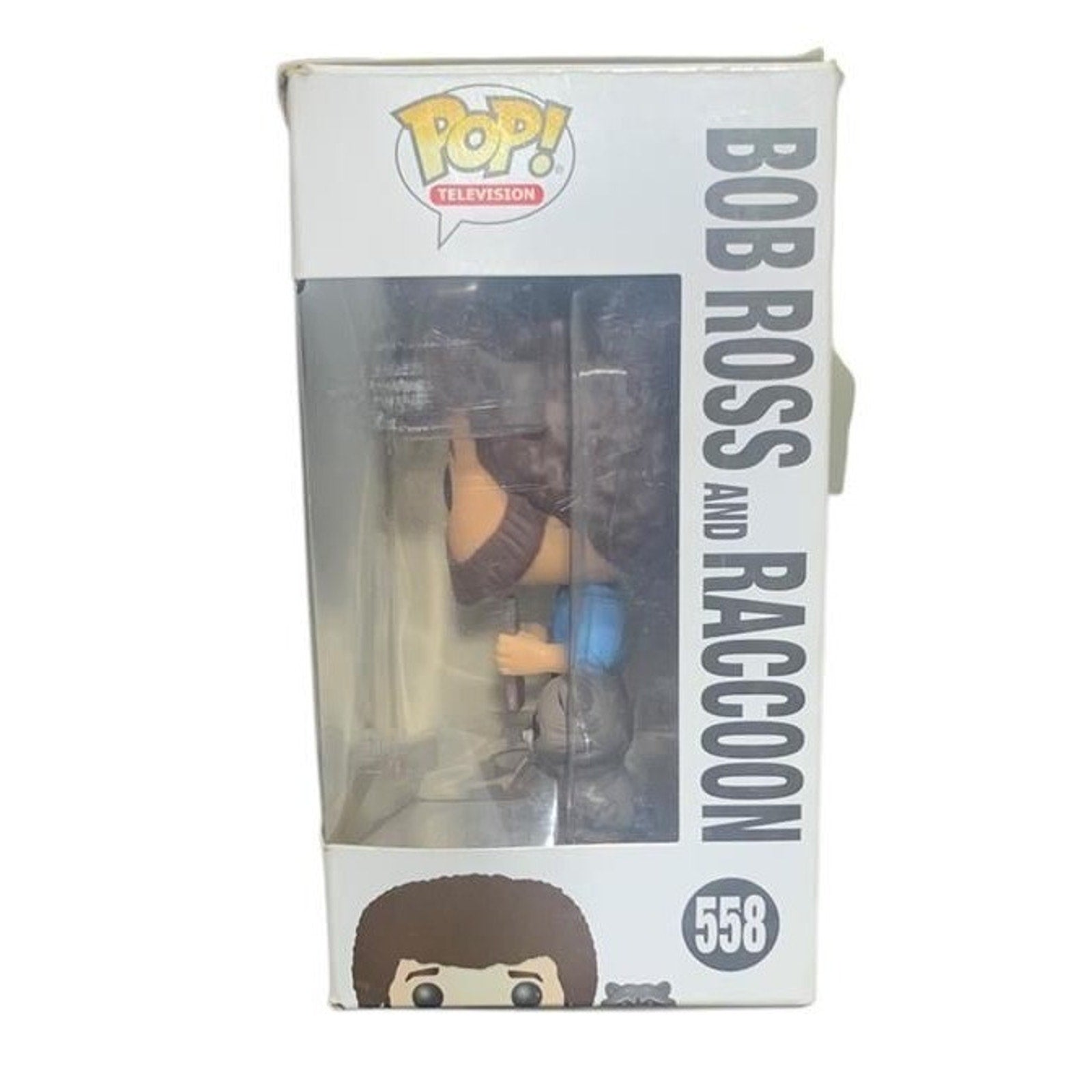 Funko Pop Bob Ross and Raccoon 558 The Joy of Painting Vinyl Figure Mens