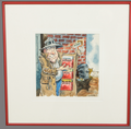 Hawker Selling Records by D. Soligian