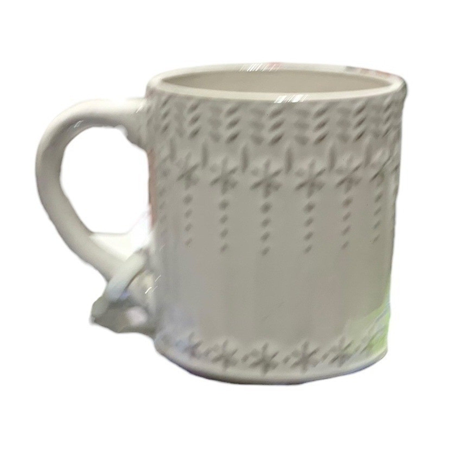 NWT Anthropologie Snowcap Reactive-Glazed Monogram Mug H