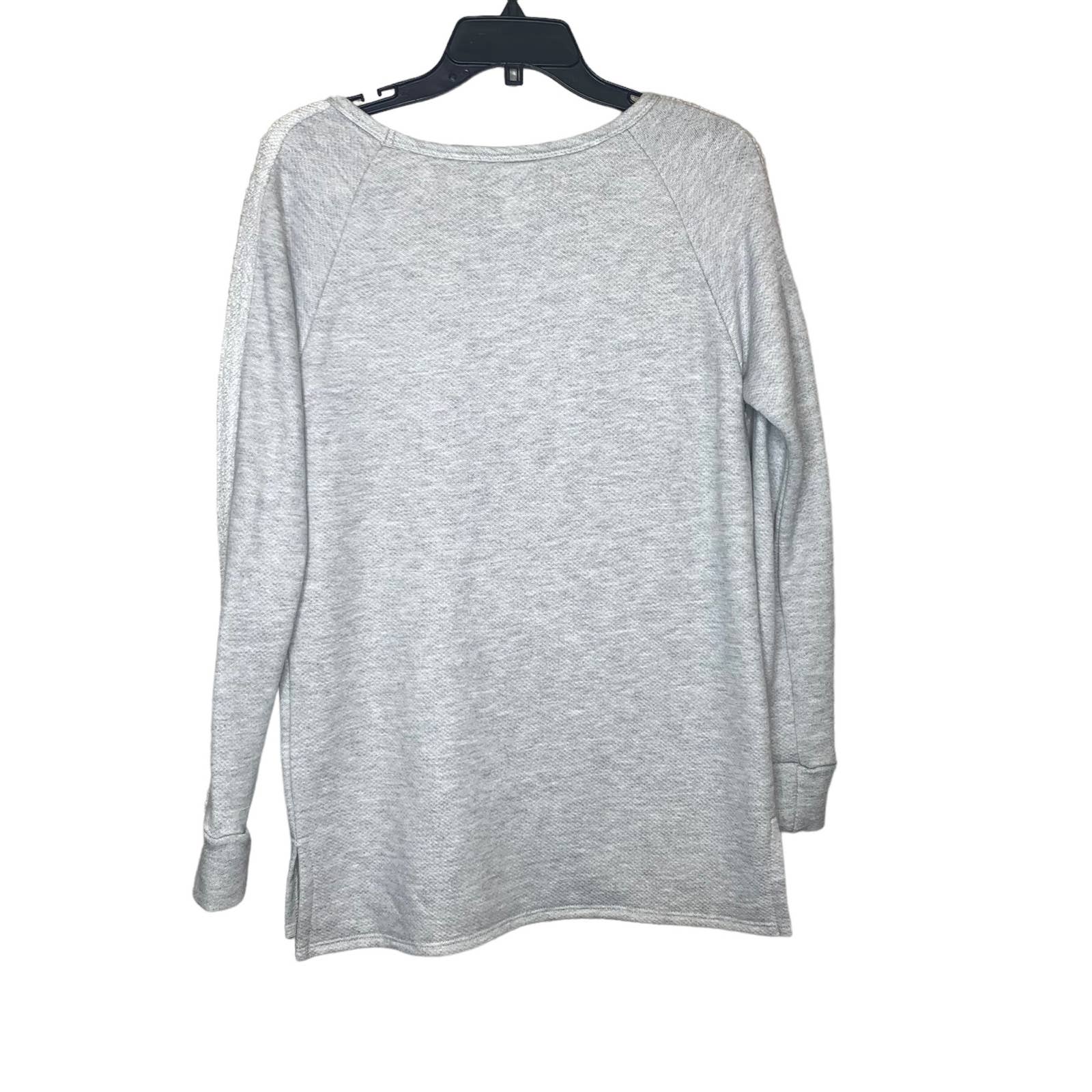 Anthropologie Dolan Left Coast Grey Sweatshirt Top Tunic SZ S