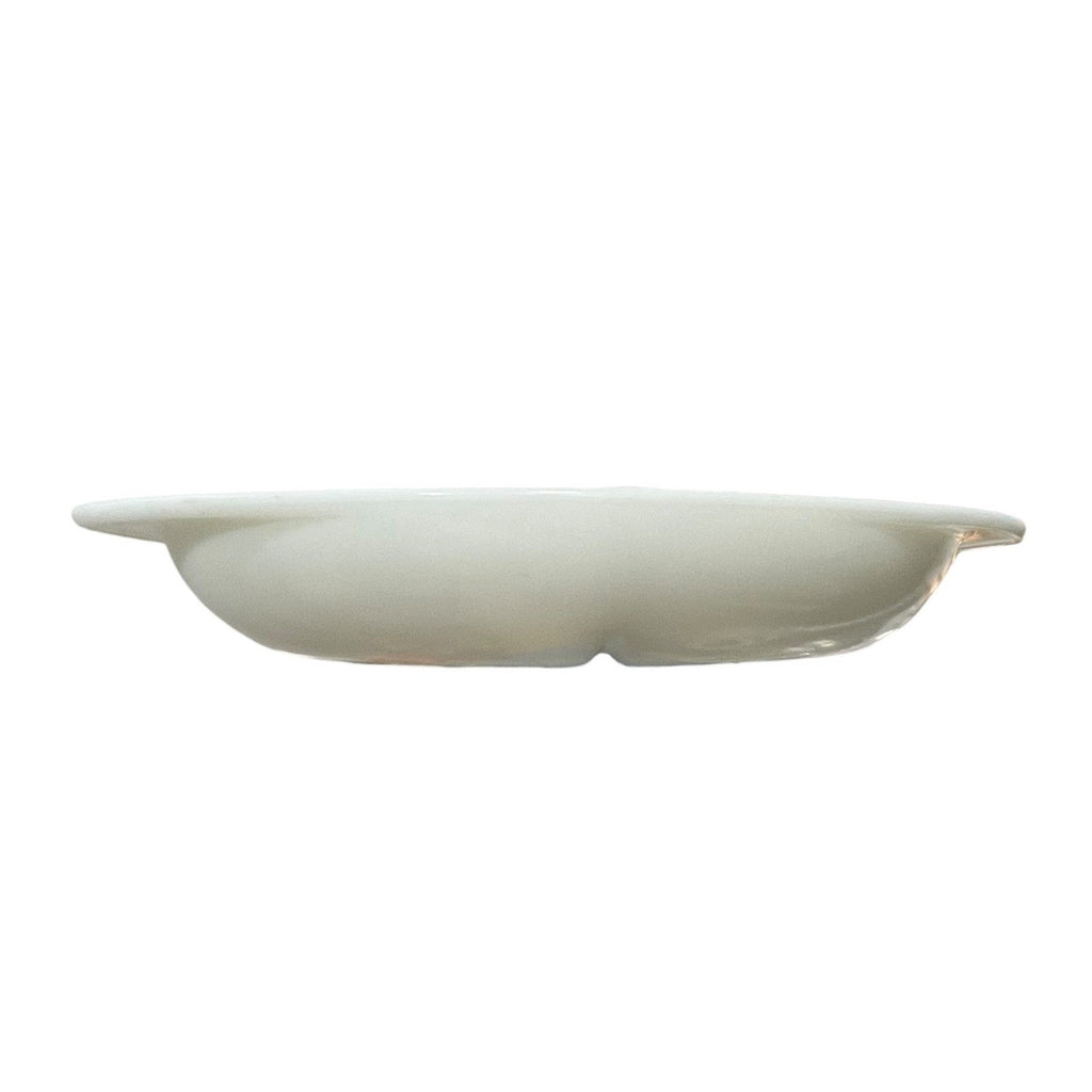 Pyrex 1063 White Milk Glass Divided Oval Casserole Dish 1.5 Qt Made in USA