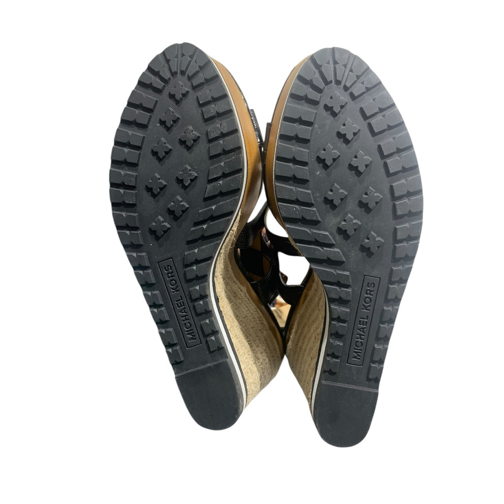 Michael Michael Kors Snakeskin Espadrill Wedges SZ 9