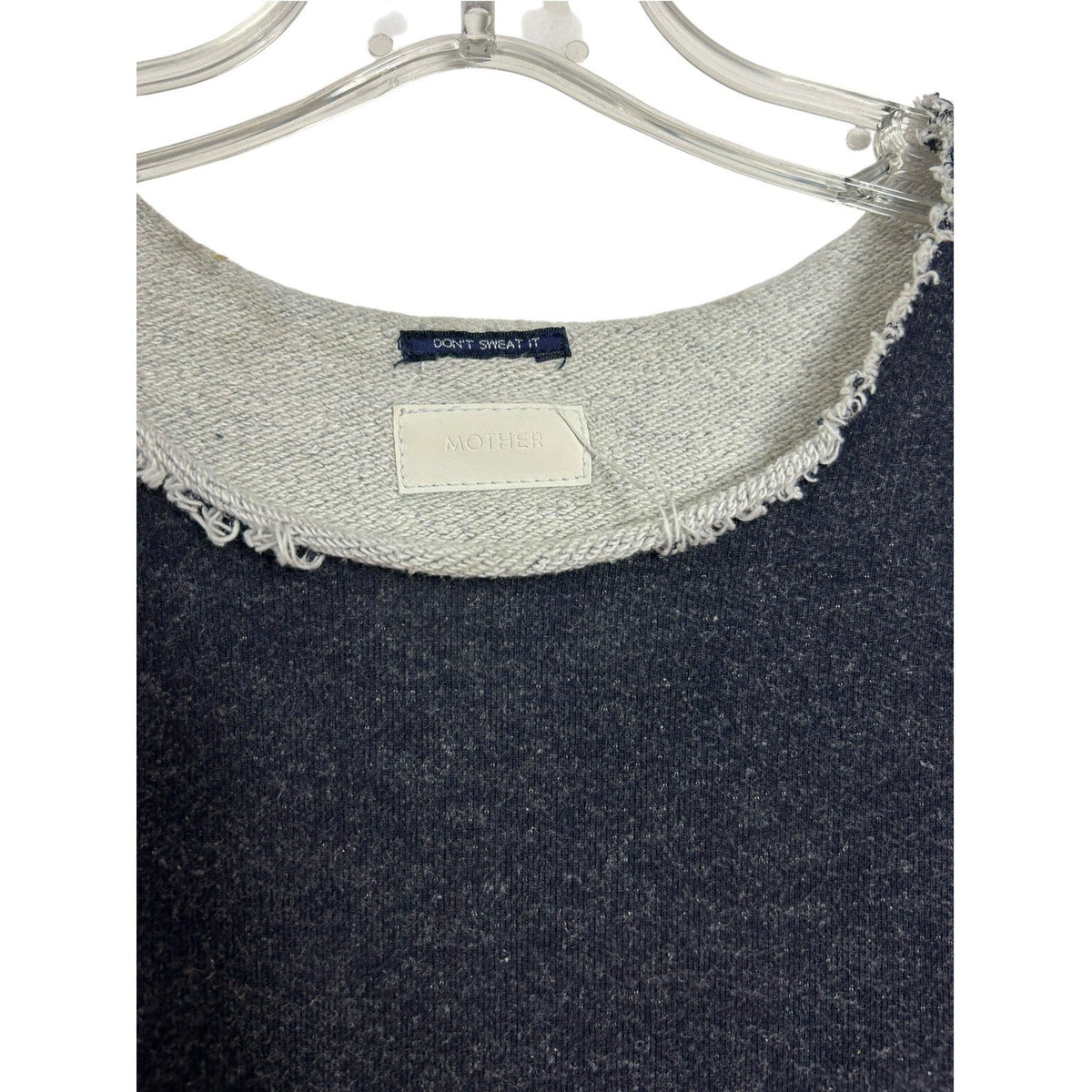 MOTHER The Cut Bubble Cropped Sweatshirt Coming In From The Cold XS grunge Edge