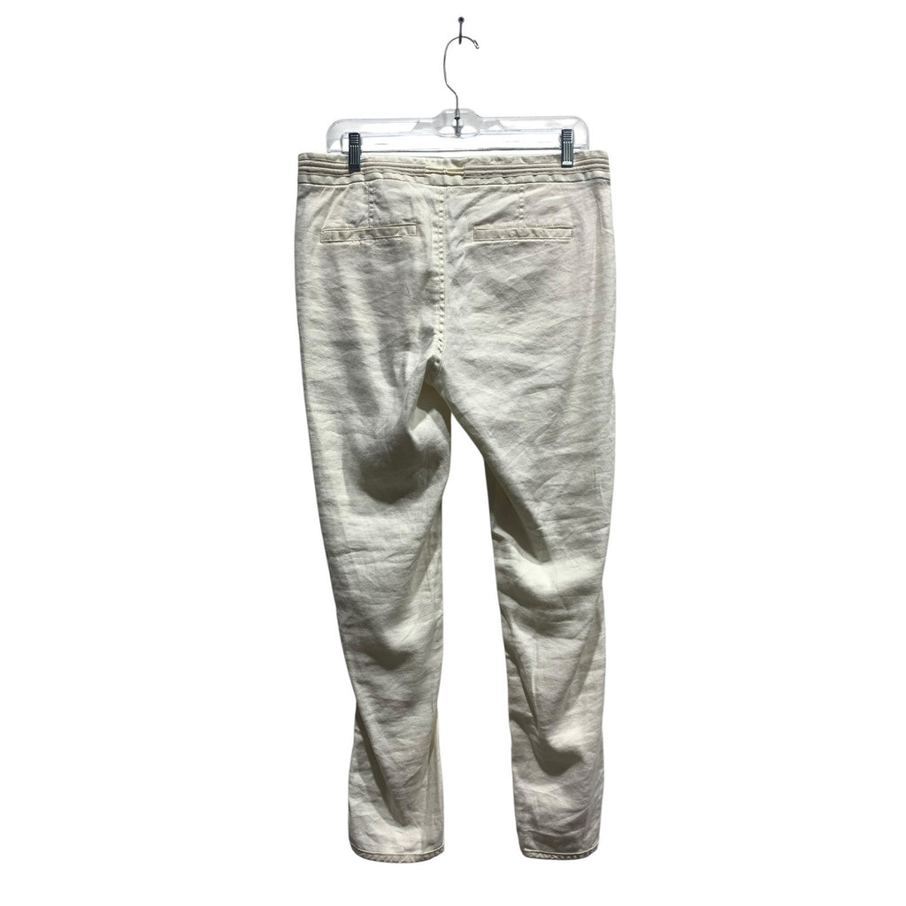 Pilcro and the Letterpress No 29 Cream Drawstring Tapered Pants Womens Size 29