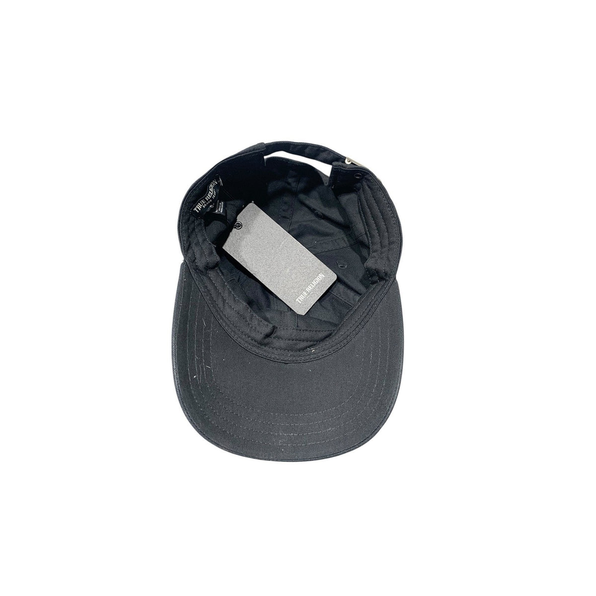 True Religion Rainbow Horseshoe Logo Black Baseball Cap One Size