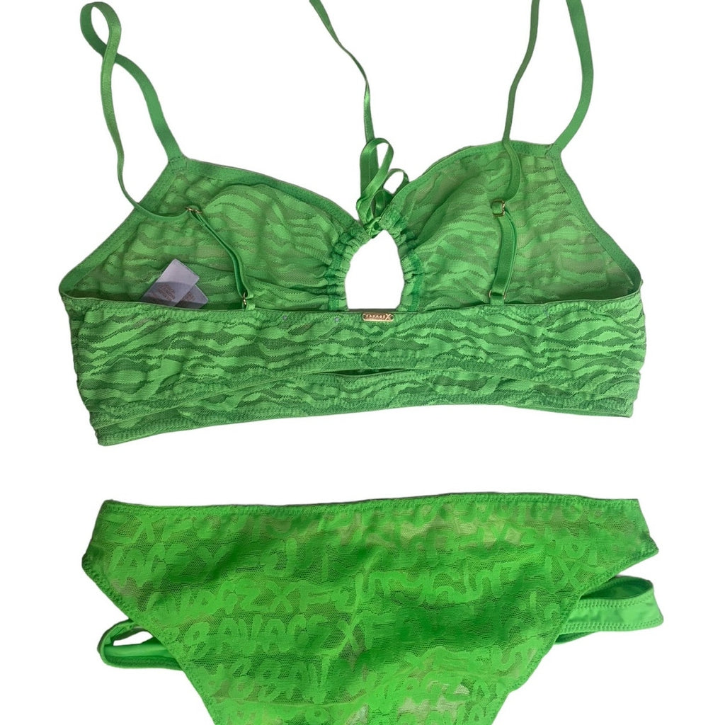 Savage x Fenty  Lime 2 pieces bottom NWT Medium Top Large