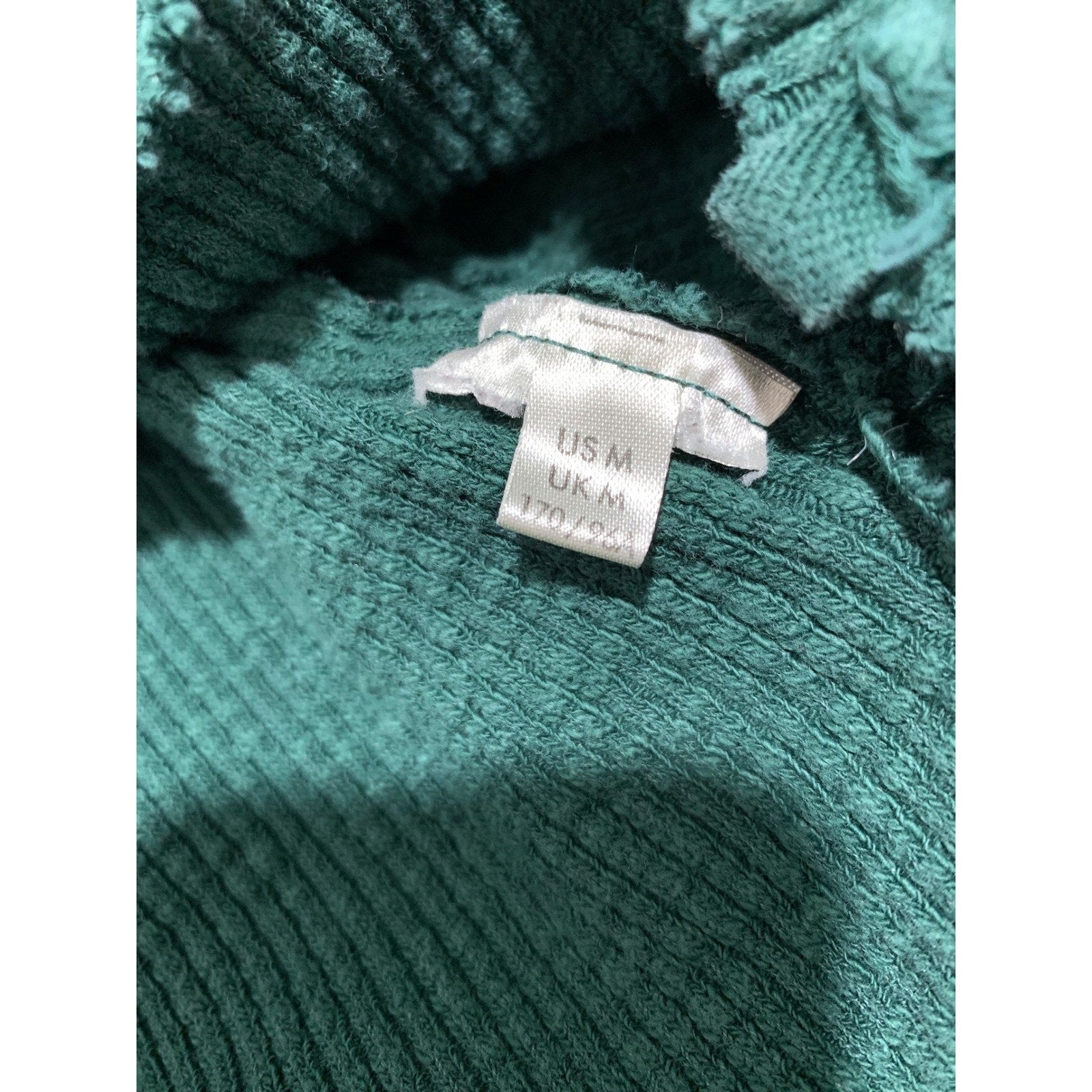 We The Free Free People Teal Green Moon Daisy Thermal Pullover Long Sleeve Tee M