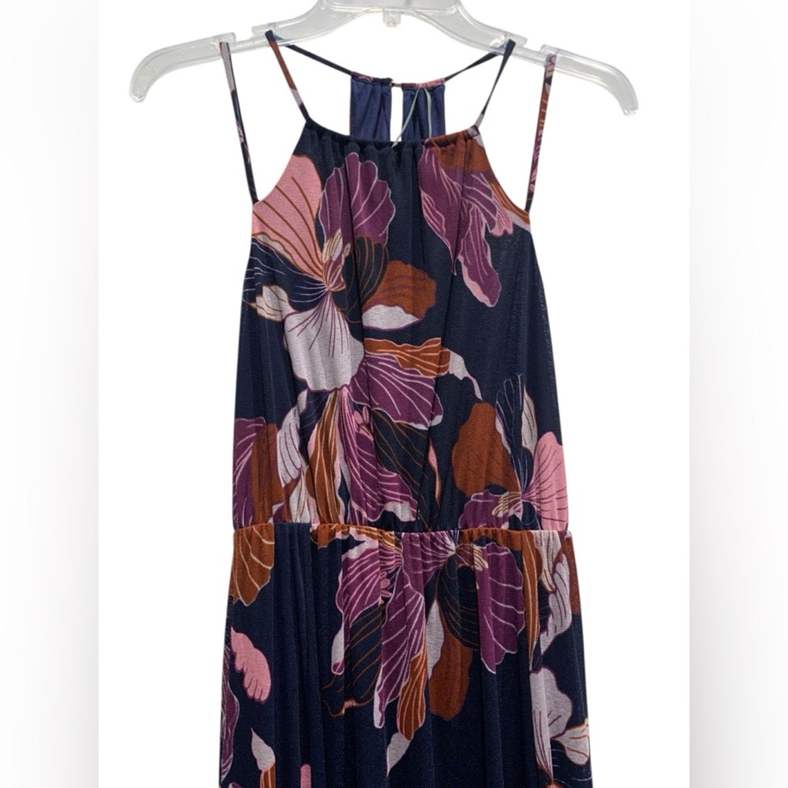 NWT Anthropologie Tiered Halter Maxi Dress size SMALL strappy flowy sleeveless