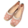 Kate Spade Knottingham Scallop Polka Dot Espadrilles Lace Women's 9B PINK